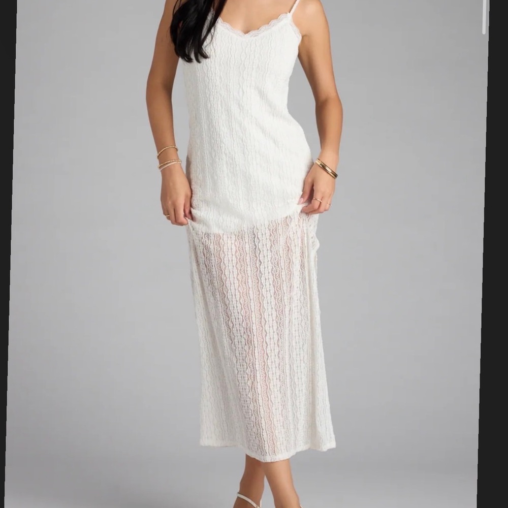Windsor White Lace Maxi Dress